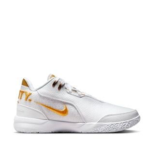 Nike Zoom Lebron Men's White and Gold Sneakers